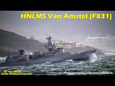HNLMS Van Amstel--F831__Fragata__COSTA ÁRTABRA  21nov2022  /ROUGH SEAS/