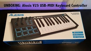 Video thumbnail for UNBOXING: Alesis V25 USB-MIDI Keyboard Controller by The TechMan E.