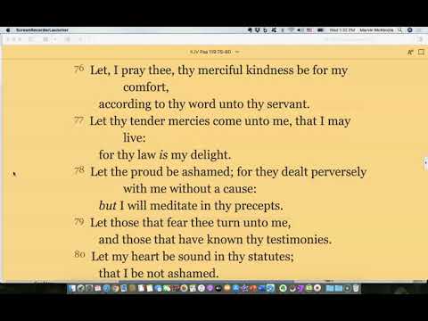 Bible Reading, Psalms 119:65-96