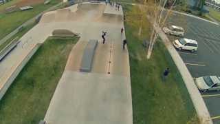 preview picture of video 'Aerial Skatepark Footage - Sylvan Lake, Alberta'