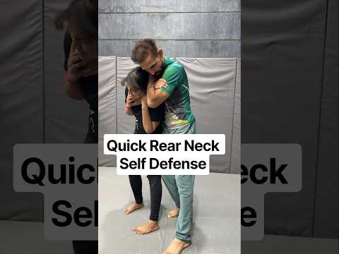 quick rear neck self defense techniques #selfdefense #ytshorts #india #kravmaga #mma #karate #usa