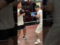 FEROCIOUS SPEED - GEORGE KAMBOSOS JR FIRING OFF COMBINATIONS ON MITTS