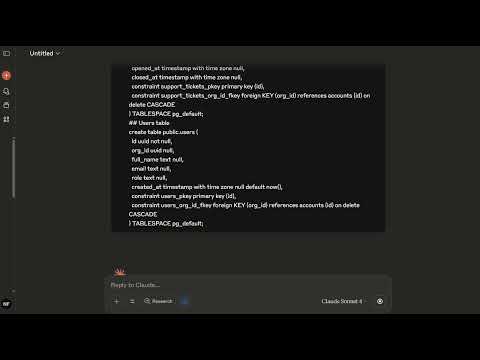 Visualize table relationships with LLM