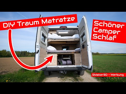 Traumhaftes DIY Matratzensystem für schöne Camperträume