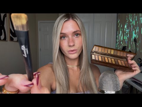 ASMR| Doing Your Makeup + Positive Affirmations (Makeup Sounds, Mouth Sounds, Personal Attention)