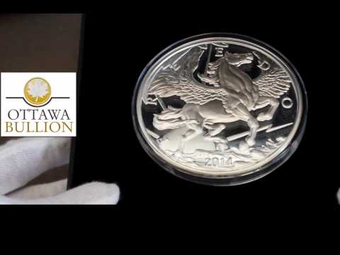 10 oz 2014 Pegasus Silver Proof Round - Buying Silver Rounds in Ottawa