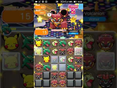 Pokemon Shuffle - Volcanion Escalation Battle 400 lvl