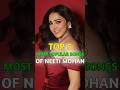 Top 5 Most Popular Songs Of Neeti Mohan Ll Chal Tere Ishq Me Ll Fitoor Trendingnow Shorts