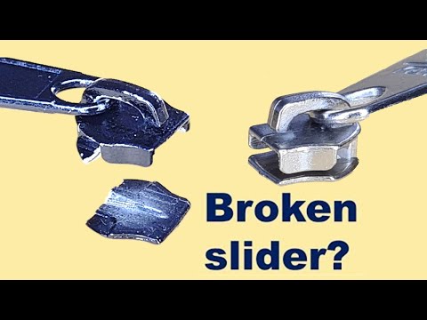 How to fix broken zipper slider