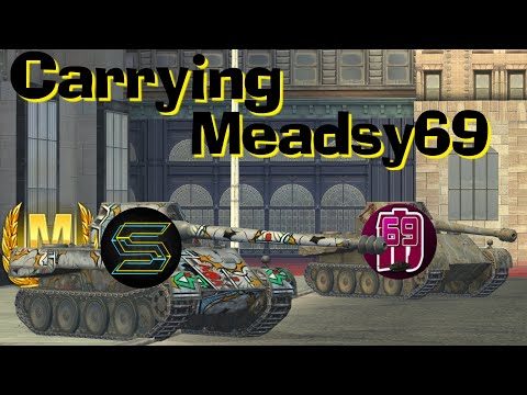 WOT Blitz Scaner Carrying Meadsy69 On His Stream \\ Skorpion G