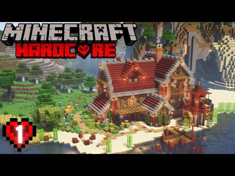 Minecraft 1.19 Hardcore Let's Play: Starter Beach House! Episode 1