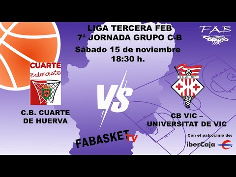 CB CUARTE DE HUERVA vs CB VIC - UNIVERSITAT DE VIC