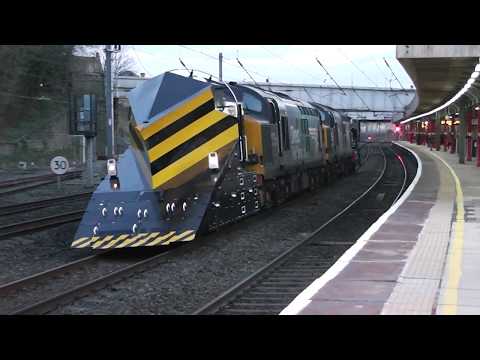 DRS 37218 & 37059 Snowplough Move 3rd April 2019