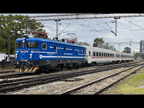 HŽPP 1141 308 dolazi u Zagreb GK. na PT 4001 Rijeka - Zagreb i odlazi s sastava, 16.05.2023.