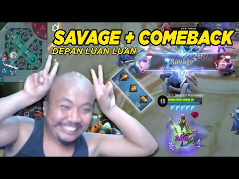 TOP GLOBAL MIYA COMEBACK!! SAVAGE + MVP DIRECTLY IN FRONT OF LUAN!!!