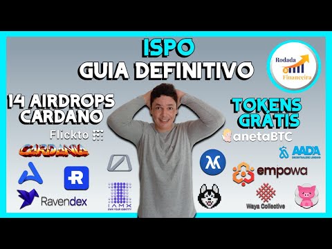 ISPO - 14 AIRDROPS CARDANO I GUIA DEFINITIVO I GANHE TOKENS TOKENS - INITIAL STAKEPOOL OFFERING - By Rodada Financeira