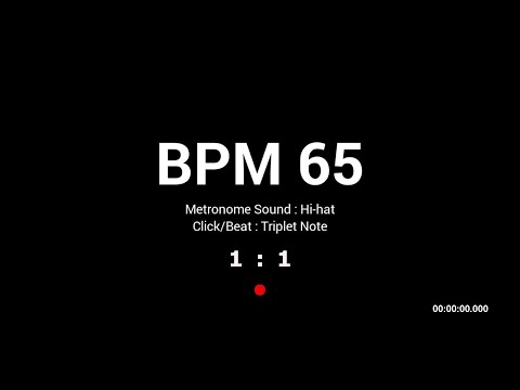 Metronome BPM 65 / Hi-hat / Triplet