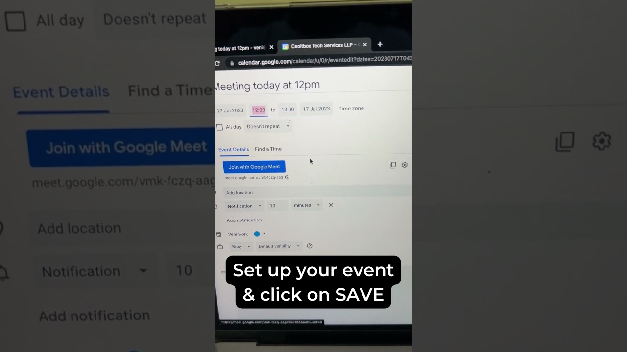 How to create calendar event from Gmail?