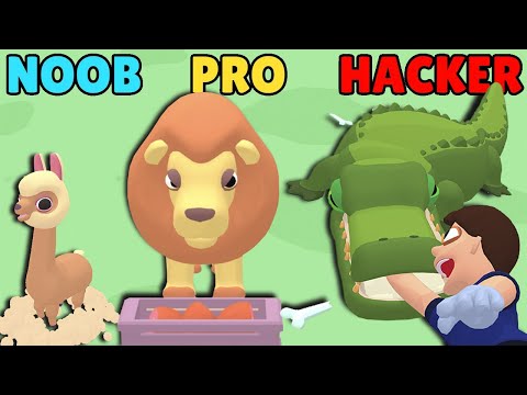 NOOB vs PRO vs HACKER in Zoo Happy Animals