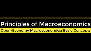 Open-Economy Macroeconomics: Basic Concepts