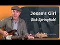 How to play Jessie's Girl - Rick Springfield - Guitar Lesson Tutorial (BS-826)