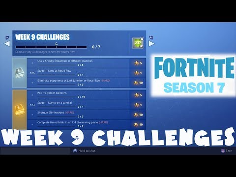 (Chapter 1) ALL Week 9 Challenges Guide - Fortnite Battle Royale Season 7 (2019)