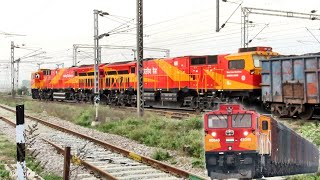 THE GE MONSTER's ACCELERATION - Roza WDG-6G Twins & Gandhidham WDG-4G Departures | Indian Railways