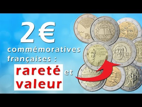 Pièces de 2€ commémoratives françaises : rareté et valeur