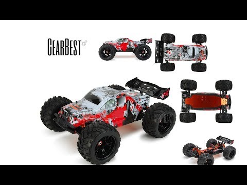GearBest DHK Zombie 8e (8384) 8th 4WD Off-road RC Racing Truck Unboxing
