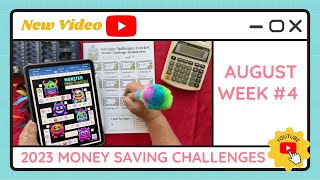 Cash Stuffing Savings Challenges for Week #4 of August - TracEy Monster Savings on Etsy & Payhip