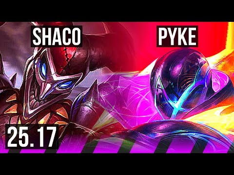 SHACO & Twitch vs PYKE & Sivir (SUP) | Legendary, 19/5/13 | EUW Master | 25.17