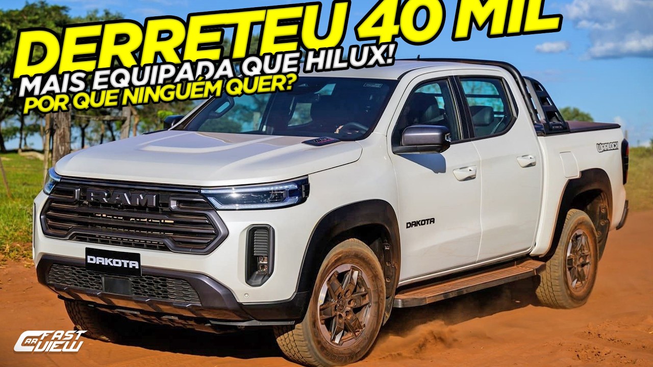 NOVA RAM DAKOTA 10X MELHOR, +BARATA E TECNOLÓGICA QUE HILUX COM DESCONTO ABSURDO! AGORA VALE A PENA?