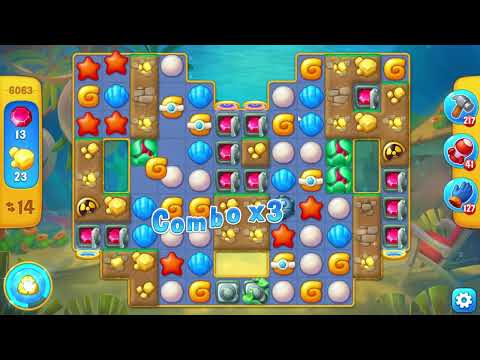 Fishdom 6063 Level - 18 moves - NO BooSTERS