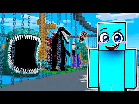 I infiltrated a zoo of famous monsters in Minecraft!
