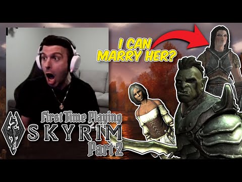 We Take on A Bandit Horde - First Time Playing Skyrim Part 2