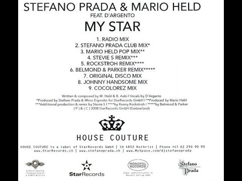 Stefano Prada & Mario Held Featuring D'Argento - My Star (Original Disco Mix)