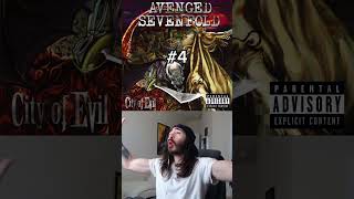Avenged Sevenfold albums ranked #shorts #avengedsevenfold #ranked #metal