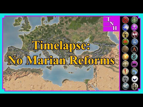 No Marian Reforms - Timelapse (Nerfed Romans) | Rome Total War | A.I. Only