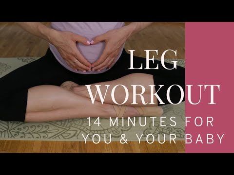 14MIN BALLET BARRE | Train your legs during pregnancy with LejlaPS