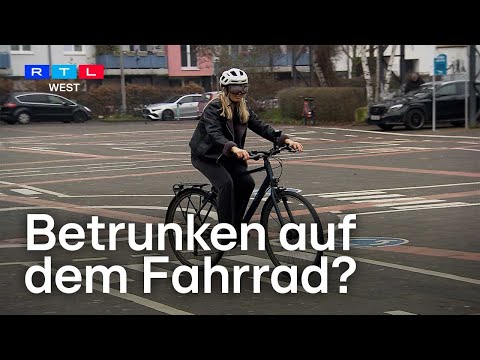 Betrunken auf dem Fahrrad? RTL WEST Reporterin macht den Test | RTL WEST