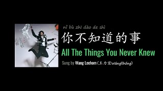 ENG LYRICS | All The Things You Never Knew  你不知道的事 - by Wang Leehom 王力宏