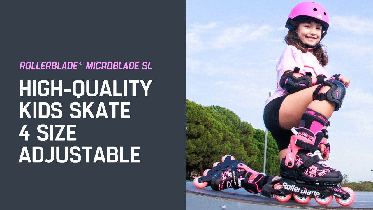 ROLLERBLADE Inline-Skates Microblade SL Schwarz/Korall, 36.5-40.5