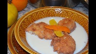 Peyuelas o panes dulces en leche (Receta fácil, de la abuela)