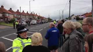 preview picture of video 'The Olympic Torch through Blackhall Rocks'