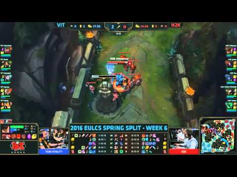 VIT vs H2K - Nukeduck vs Ryu - Zilean vs Lissandra Outplay - League of Legends