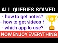 All information about notes || How to get any subjects any chapters videos free of cost #NIE