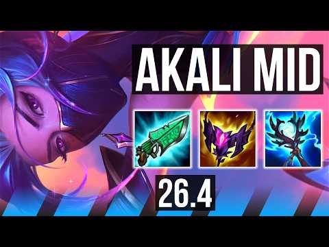 AKALI vs SYLAS (MID) | Perfect KDA: 15/0/2 | KR Master | 26.4