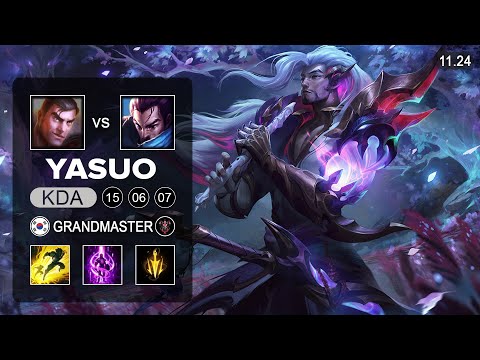 Yasuo Top vs Jayce - KR Grandmaster - PreSeason 12 Patch 11.24