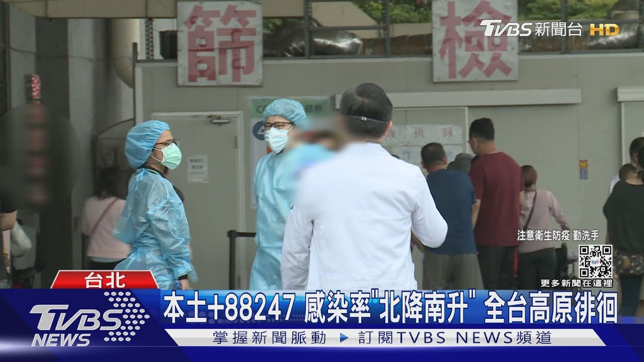 本土+88247　感染率「北降南升」全台高原徘徊