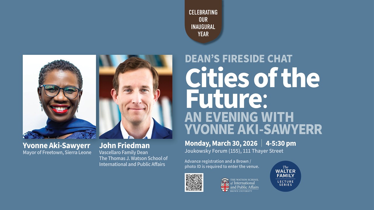 Cities of the Future: An Evening with Yvonne Aki-Sawyerr, Mayor of Freetown, Sierra Leone